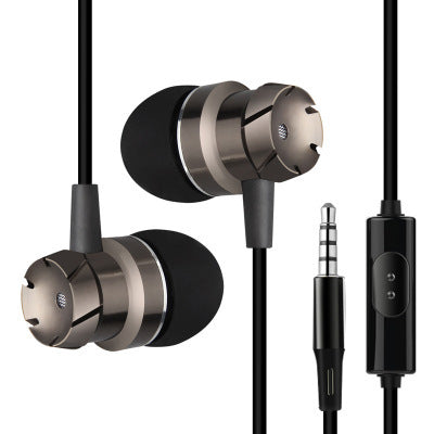 JMT-813834 Metal In-Ear Earphones with Turbo Bass and Microphone for Mobile and Computer Use