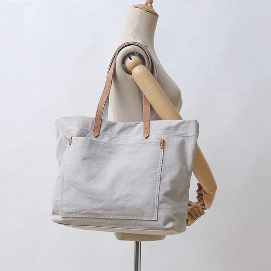 JMT-822282 Large Capacity Canvas Tote Bag for Women - Casual Shoulder Handbag