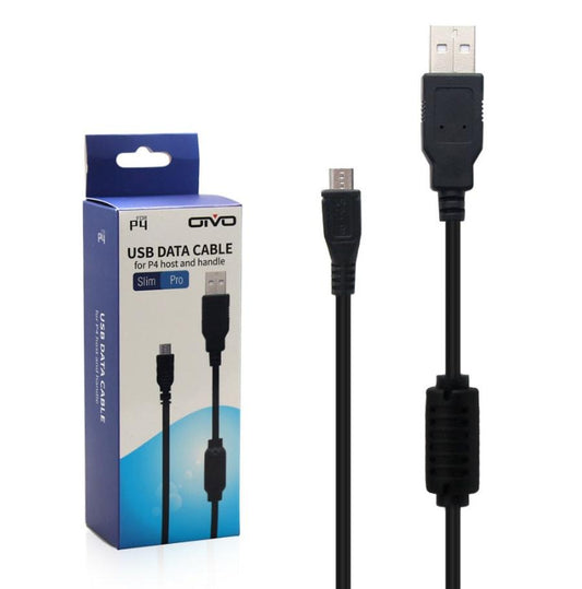 JMT-826378 Compact PS4 Wireless Game Controller USB Charging Cable - Durable Plastic, Easy to Store