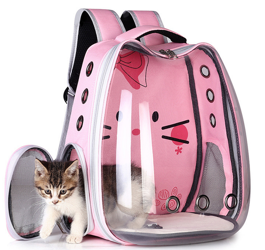 JMT-836746 Breathable Pet Backpack for Cats and Dogs - Comfortable Shoulder Carrier Bag