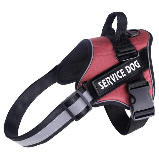 JMT-855690 Durable and Comfortable Pet Chest Harness with Leash - Lightweight, Scalable Design in Red, Black, and Pink