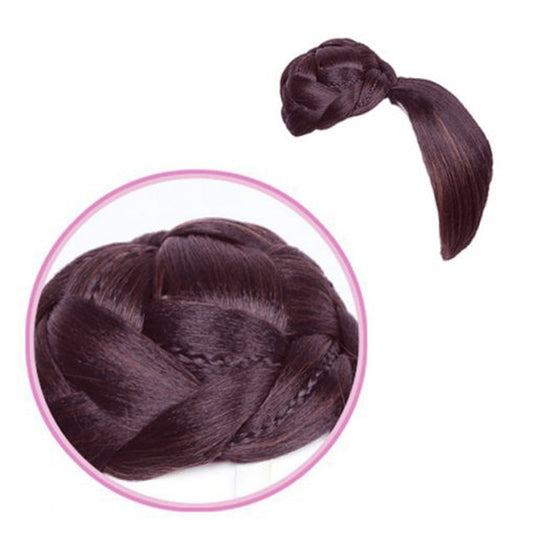 JMT-858186 Imported High-Temperature Silk Chemical Fiber Retro Hair Bag with Rose Net Design