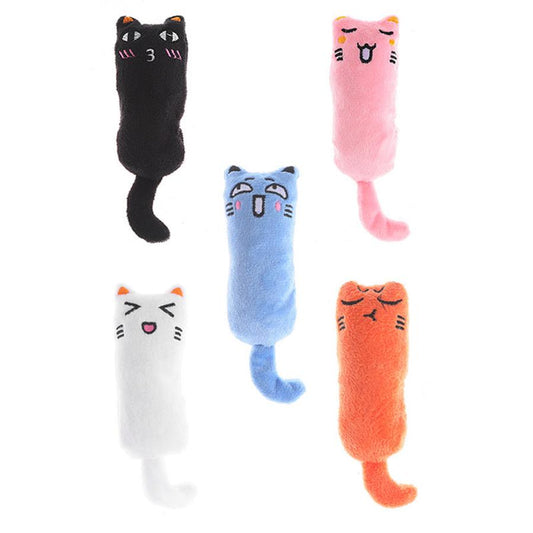 JMT-858634 Bite-Resistant Cat Toy with Mint Scent and Crinkly Texture – Multiple Expressions Available