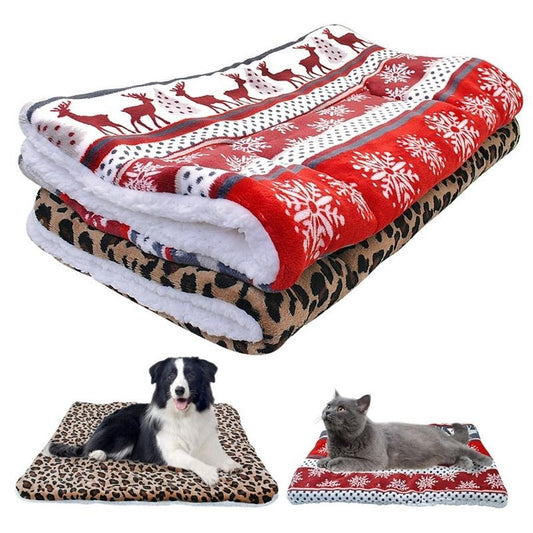 JMT-869322 Cozy Flannel and Cotton Dog Mat in Multiple Sizes