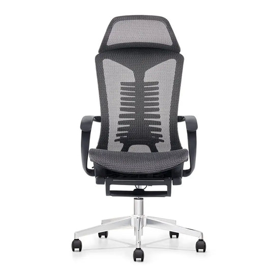 JMT-874058 Ergonomic Mesh Office Chair with Headrest and Footrest for Enhanced Comfort