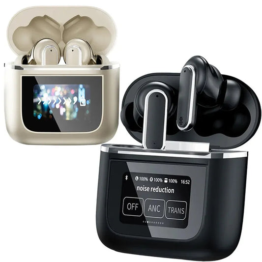 JMT-879562 Wireless Sport Earbuds with In-Ear Noise Cancellation, Smart Touch Screen, Fast Charging, and Microphone