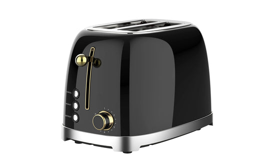 JMT-884490 Extra Wide Slot 2-Slice Toaster with Reheat, Defrost, and 6 Browning Levels in Retro Design