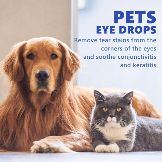 JMT-892810 Pet Eye Drops with Vitamin B6 and Taurine for Relief of Red, Itchy Eyes and Conjunctivitis in Cats and Dogs
