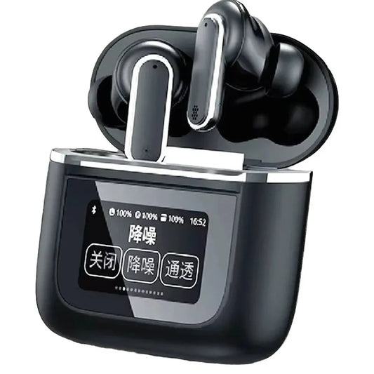 JMT-895370 YX27 Wireless Sport Earbuds with In-Ear Noise Cancelling and Smart Touch Screen Battery Display, Fast Charging Microphone