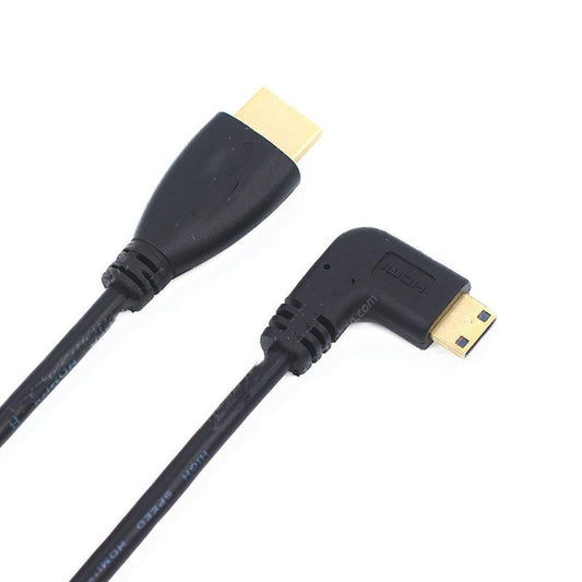JMT-897354 90-Degree HDMI Male to Male Connector - Gold-Plated for 1080P HD Video and Audio Transmission