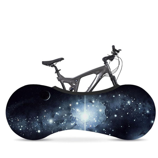 JMT-897866 Starry Sky Bicycle Dust Cover and Wheel Protector - Elastic Fit for Outdoor Use
