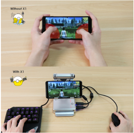 JMT-909770 Mobile Game Controller for Apple Devices - Versatile Mouse & Keyboard Accessory