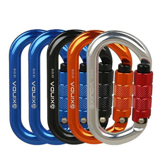JMT-929802 O-Shaped Thread Lock Carabiner for Rock Climbing and Outdoor Activities