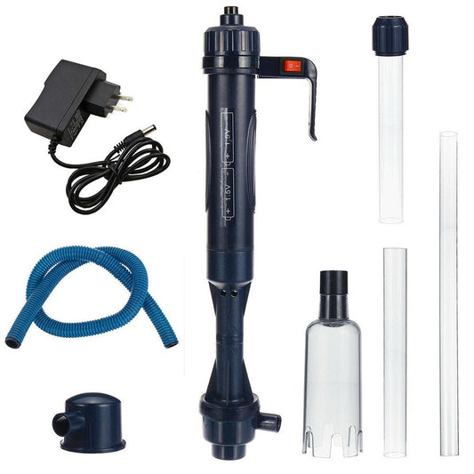 JMT-937034 Electric Aquarium Cleaning Siphon with Battery-Powered Suction for Safe and Easy Gravel Maintenance
