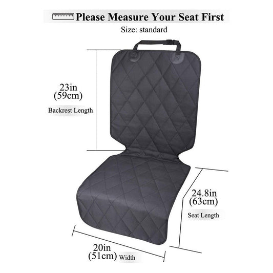 JMT-937866 Waterproof Oxford Seat Cover Protector for Front and Rear Car Seats - Anti-Scratch Cotton Mat for Pets