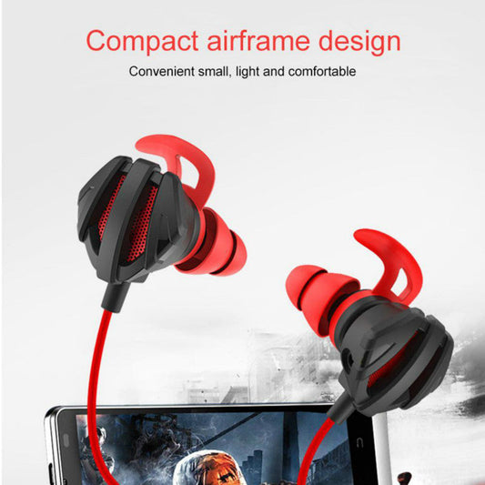 JMT-944906 In-Ear Gaming Earphones with Unilateral Microphone and Volume Control