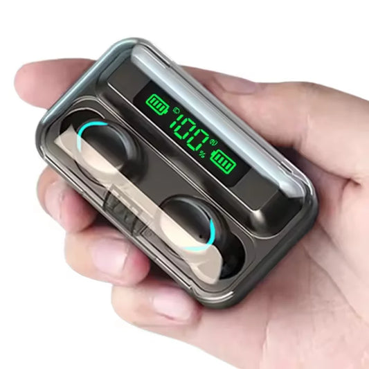 JMT-945098 Waterproof Wireless Gaming Earbuds with LED Display – Model F9-5 for Mobile Phones