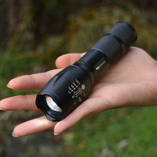 JMT-953738 High-Performance Aluminum Alloy LED Flashlight with 18650 Battery, Super Bright T6 Outdoor Light