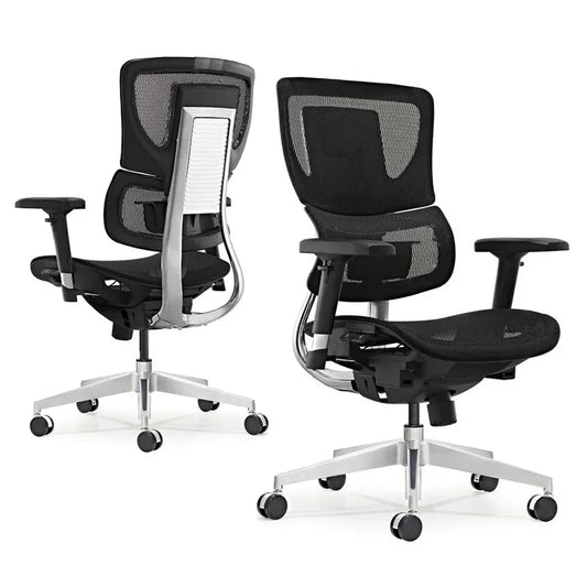JMT-955402 Executive Mesh Office Chair with Headrest and Swivel Base for Computer and Conference Use