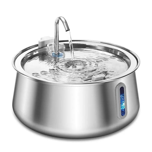JMT-972298 Stainless Steel Automatic Pet Water Fountain with Eco-Friendly Filter - Ultra Quiet 4L Capacity