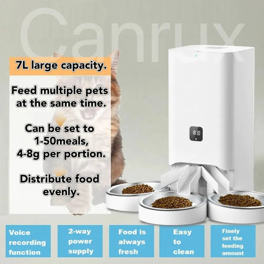 JMT-976906 Smart Automatic Pet Feeder with Adjustable Portion Control for Cats