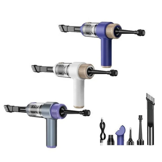 JMT-989194 3-in-1 Wireless Handheld Vacuum Cleaner with Strong Suction and Air Duster - 18-Minute Runtime, Ideal for Car and Desktop Cleaning