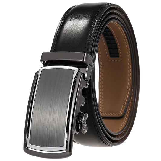 JMT-996234 Genuine Leather Automatic Men's Belt with Custom Logo - Model LY36-22059-1