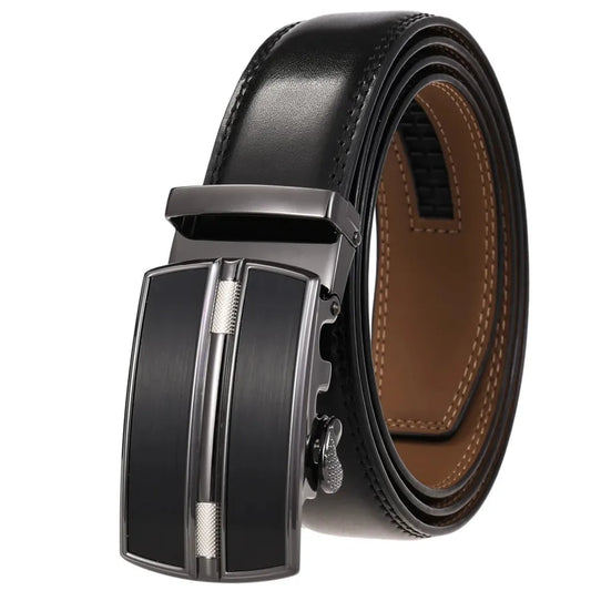 JMT-996234 Genuine Leather Automatic Men's Belt with Custom Logo - Model LY36-22059-1