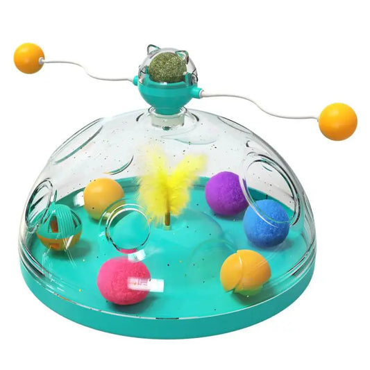 JMT-318346 Interactive Spinning Cat Toy for Engaging Play and Training