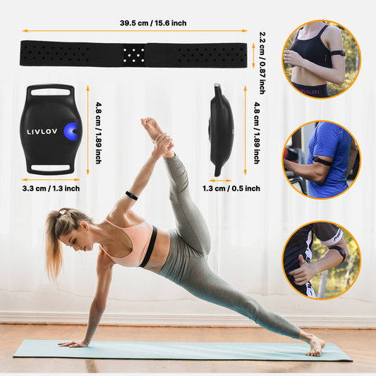 JMT-030557 Waterproof Heart Rate Monitor for Outdoor Sports ¨C Lightweight Fitness Tracker in Black