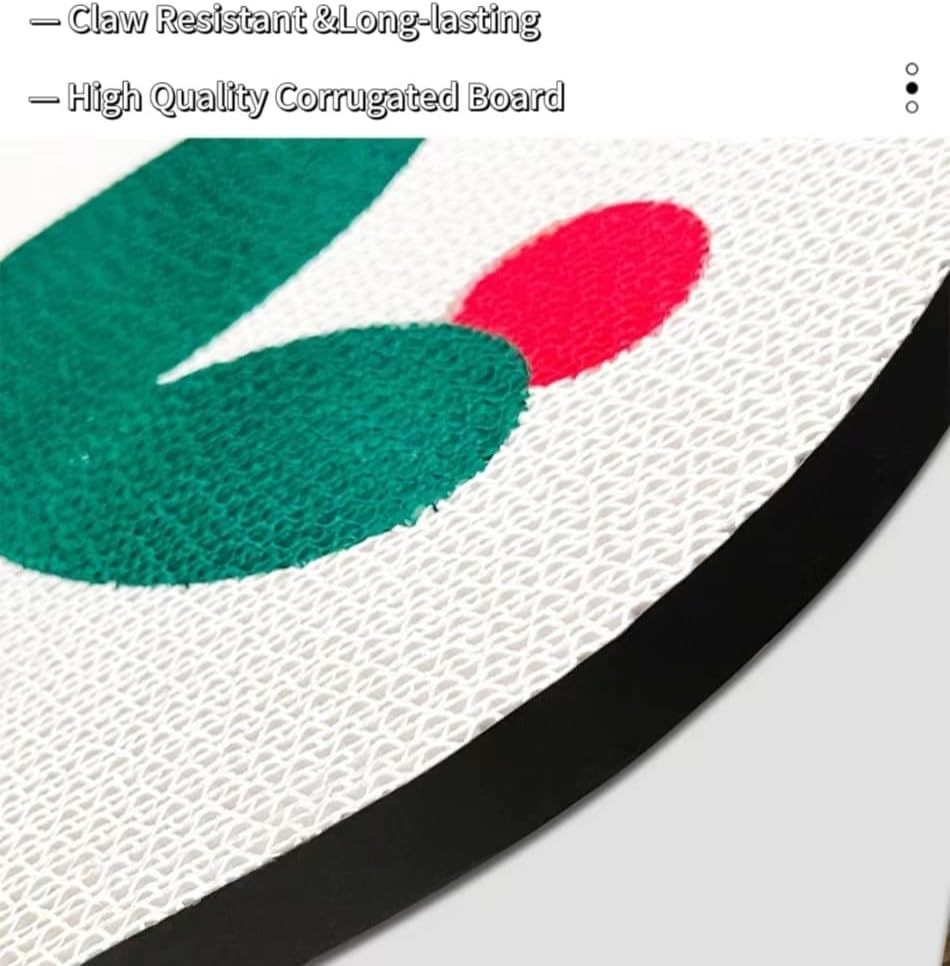 JMT-124426 Wall-Mounted Cat Scratching Pad with Catnip - Durable Corrugated Cardboard for Indoor Cats