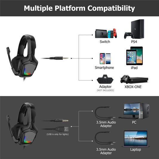 JMT-539037 Camouflage Wired Headset with Microphone for Gaming and PC Use