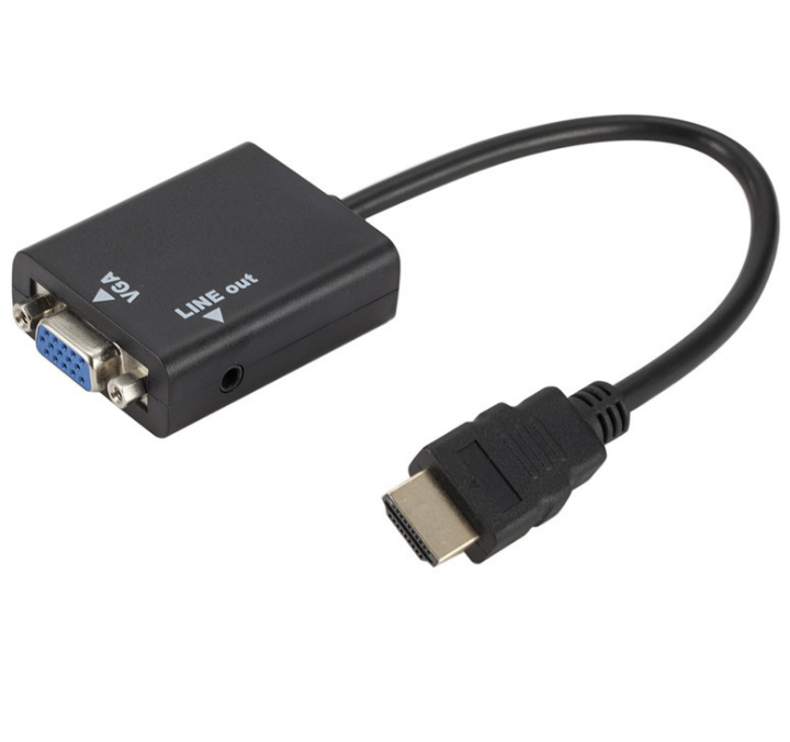 JMT-236874 HDMI to VGA High Definition Adapter with Audio Support for Clear Display