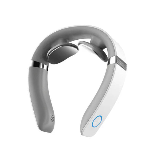 JMT-735645 Voice-Controlled Neck Massager with 6 Modes and 16 Intensity Levels, USB Rechargeable, Fit for Daily Use