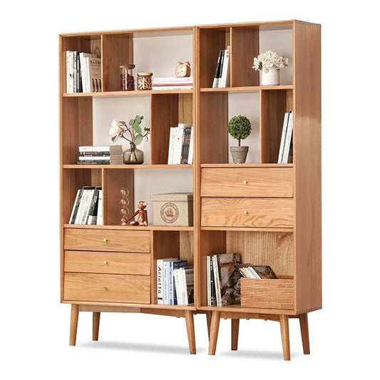 JMT-648458 Modern Wooden Bookcase for Home, Office, School, and Workshop Shelving