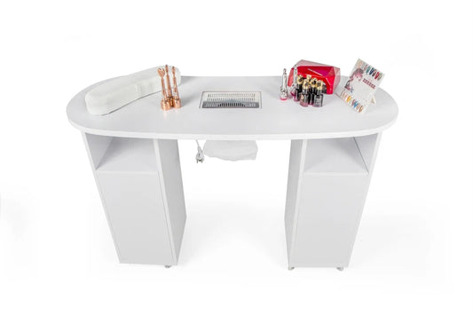 JMT-370506 Multi-functional Nail Salon Manicure Table with Drawers and Integrated Nail Cleaner
