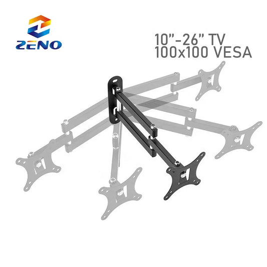 JMT-111114 Adjustable 180° Rotation Wall Mount Bracket for 14-32 Inch LCD LED Monitors