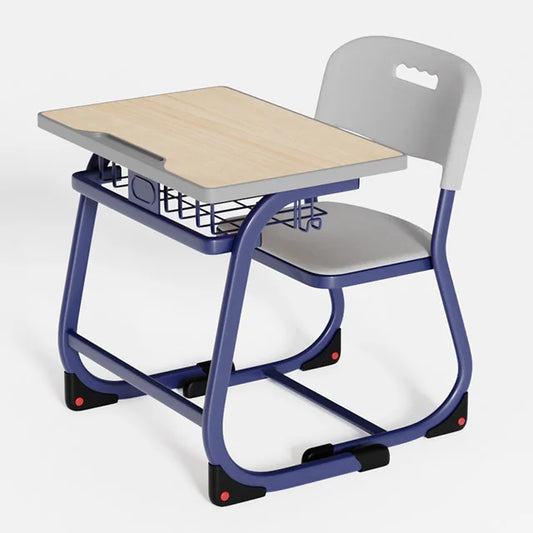 JMT-608586 Modern Steel Student Desk and Chair Set for Classroom and Home Office Use