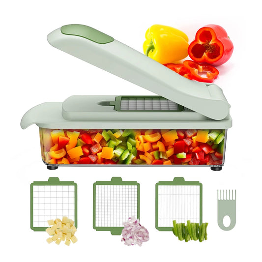 JMT-345994 Manual Multi-Function Vegetable Chopper with Kitchen Accessories