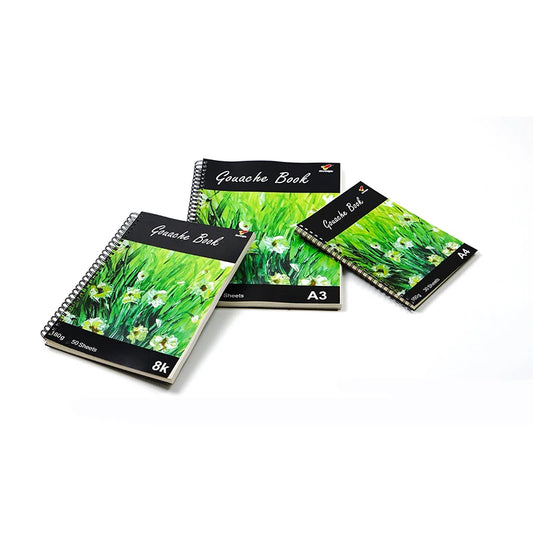 JMT-875018 Custom Hardcover Spiral Sketchbook - A3, A4, A5, 60 Sheets, 160gsm Thick Paper, Kraft Cover