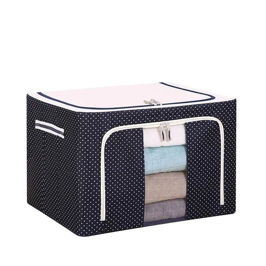 JMT-742666 Waterproof Oxford Steel Storage Box for Seasonal Clothing and Toy Storage