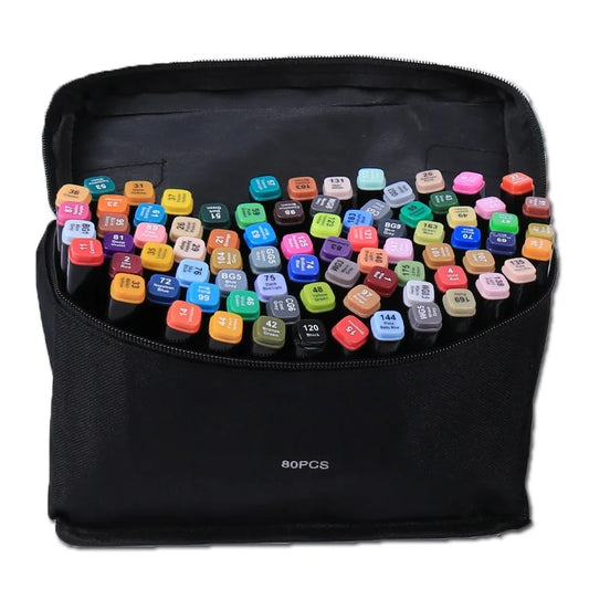 JMT-112970 36-Color Alcohol-Based Dual-Tip Waterproof Marker Pen Set