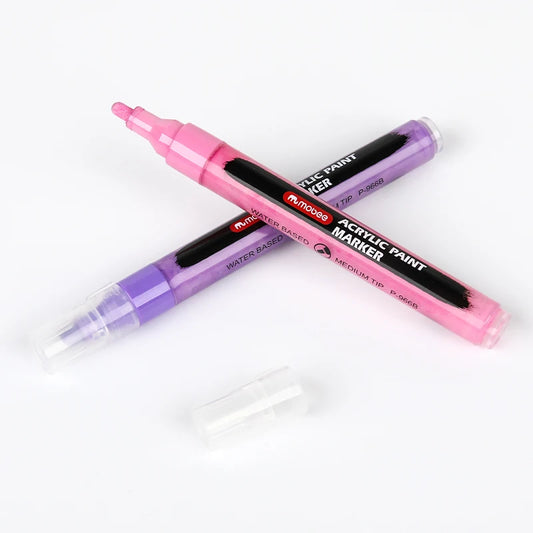 JMT-998858 Custom Logo Large Capacity Water-based Acrylic Paint Marker Set for Student Drawing