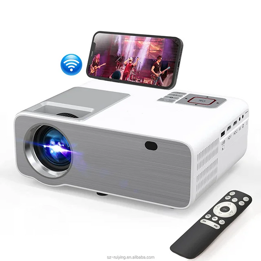JMT-590090 1080P Portable Wi-Fi Projector for Home Theatre and Outdoor Movie Experience