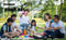 JMT-190794 Large Waterproof Picnic Mat - Thick, Roll-Up, Padded Outdoor Blanket for Beach and Outdoor Use