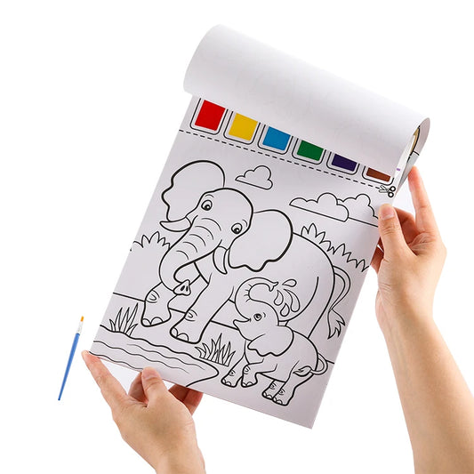 JMT-472074 Custom Mess-Free Magic Water Colouring Book for Kids