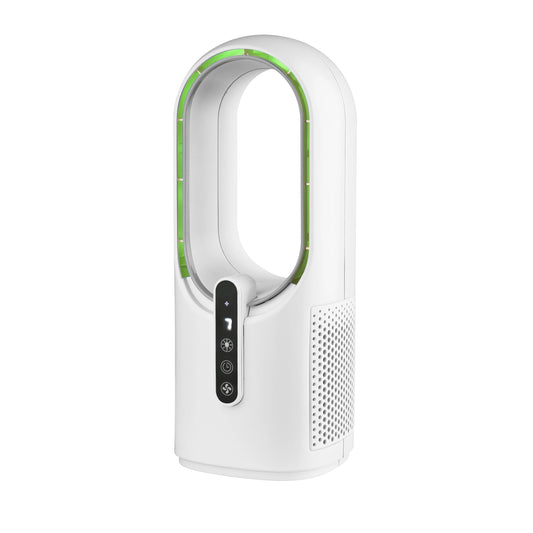JMT-609354 Bladeless Tower Fan with Type-C Recharge, Night Light and Multiple Speed Settings