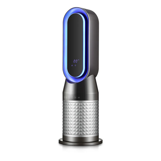 JMT-018378 Bladeless Electric Fan Heater with Night Light – 2000W Dual Purpose Portable Device for Home and Office Use