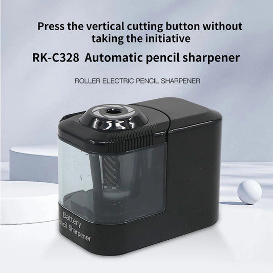 JMT-465034 Automatic Pencil Sharpener with Helical Steel Blade for Safe Use by Students, Artists, and Adults