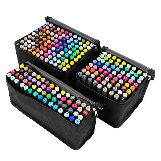JMT-129930 168 Colour Brush Tip Alcohol Markers for Sketching and Art Design